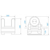 Suspended skimmer for above-ground swimming pool EURO WHITE EDITION TEBAS