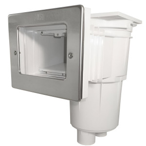 Universal swimming pool skimmer EURO 17.5L STEEL EDITION TEBAS