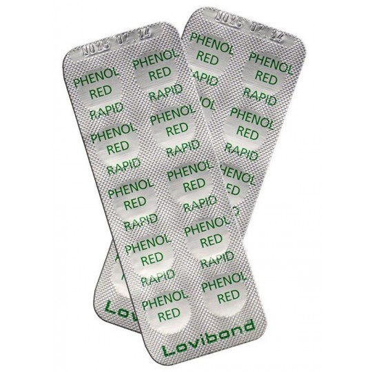 Tabletki do pomiaru pH dla testera ręcznego basenowego PHENOL RED RAPID 10 SZT. LOVIBOND