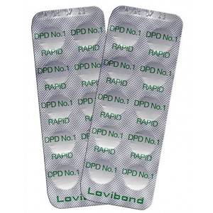 Tabletki do pomiaru chloru wolnego dla testera basenowego DPD 1 RAPID