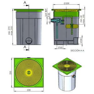 Regulator poziomu wody w basenie z zaworem odcinającym ASTRAL POOL 2