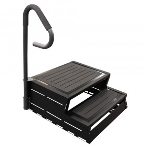 Schody do wanny spa ModStep 2 XL z poręczą kolor: Czarny LEISURE CONCEPTS
