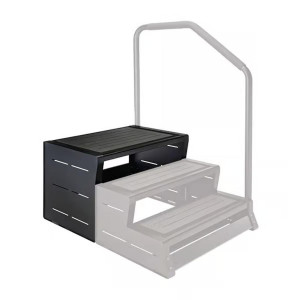 Steps to the spa bath MODSTEP 3 with handrail colour: Black LEISURE CONCEPTS 2