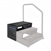 Steps to the spa bath MODSTEP 3 with handrail colour: Black LEISURE CONCEPTS