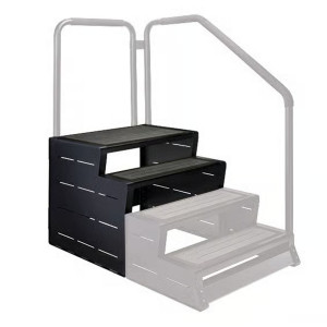 Steps to the spa bath MODSTEP 4 with handrail colour: Black LEISURE CONCEPTS 2