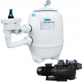 Zestaw filtracyjny do basenu 90m3 900mm 34m3/h 1,5kW 230V WHITE EAGLE TEBAS