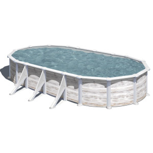 Canadian steel pool oval 730 x 375 cm x 132 cm GROENLANDIA GRE