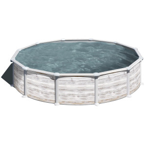 Canadian steel pool round Ø550 x 132 cm GROENLANDIA GRE