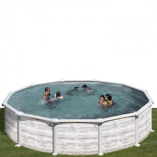 Canadian steel pool round Ø460 x 132 cm GROENLANDIA GRE
