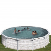 Canadian steel pool round Ø460 x 132 cm GROENLANDIA GRE