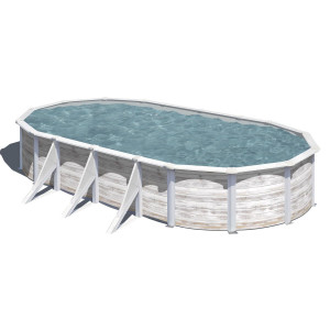 Canadian steel pool oval 730 x 375 cm x 120 cm FINLANDIA GRE