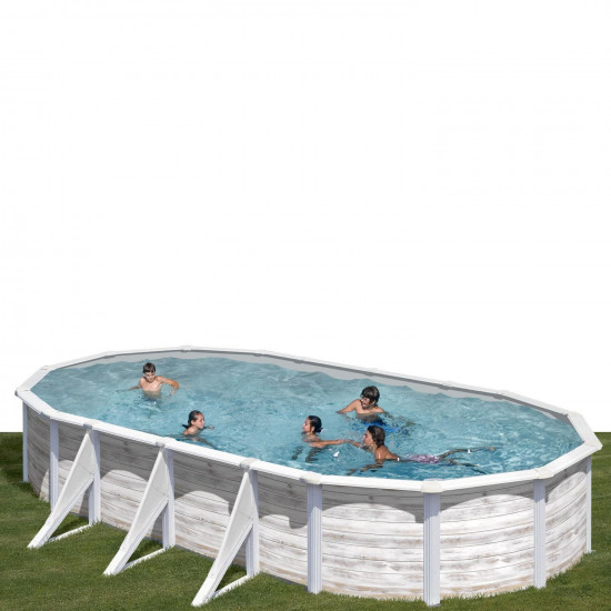 Basen stalowy Kanadyjski owalny 730 x 375 cm x 120 cm FINLANDIA GRE