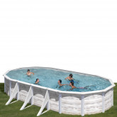 Basen stalowy Kanadyjski owalny 730 x 375 cm x 120 cm FINLANDIA GRE