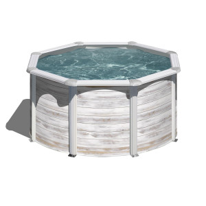 Canadian steel pool round Ø240 x 120 cm FINLANDIA GRE