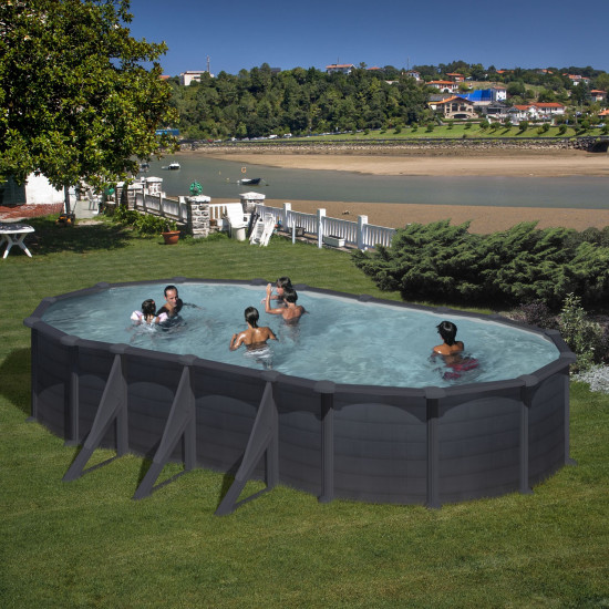 Canadian steel pool oval 730 x 375 cm x 132 cm GRANADA GRE
