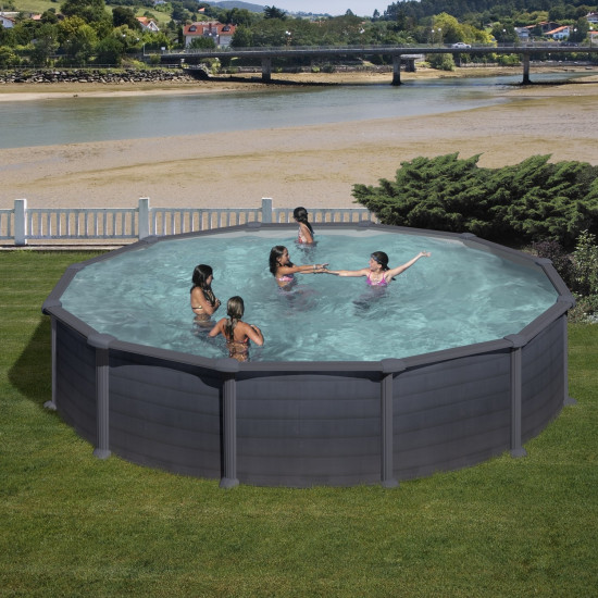 Canadian steel pool round Ø550 x 132 cm GRANADA GRE