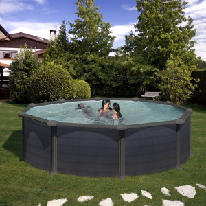 Canadian steel pool round Ø350 x 132 cm GRANADA GRE 2