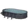 Basen stalowy Kanadyjski owalny 730 x 375 cm x 120 cm KEA GRE