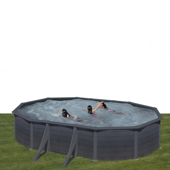 Canadian steel pool oval 610 x 375 cm x 120 cm KEA GRE