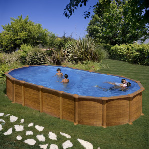 Canadian steel pool oval 730 x 375 cm x 132 cm AMAZONIA GRE 2