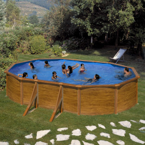 Canadian steel pool oval 500 x 300 cm x 132 cm MAURITIUS GRE 2