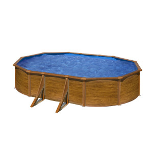 Canadian steel pool oval 500 x 300 cm x 132 cm MAURITIUS GRE