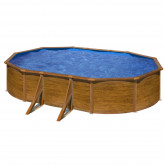 Canadian steel pool oval 500 x 300 cm x 120 cm SICILIA GRE