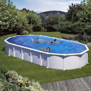 Canadian steel pool oval 730 x 375 cm x 132 cm HAITI GRE 2
