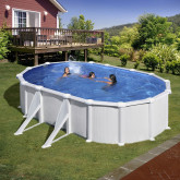 Canadian steel pool oval 610 x 375 cm x 132 cm ATLANTIS GRE