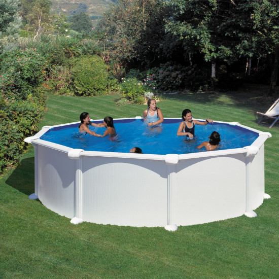 Canadian steel pool round Ø460 x 132 cm ATLANTIS GRE