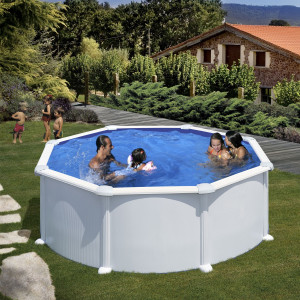 Canadian steel pool round Ø350 x 132 cm ATLANTIS GRE 2