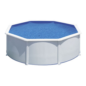 Canadian steel pool round Ø350 x 120 cm FIDJI GRE