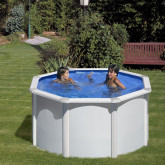 Canadian steel pool round Ø240 x 120 cm FIDJI GRE
