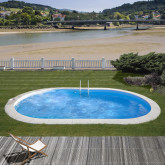 In-ground oval swimming pool 600x320cm x 120cm MOOREA GRE