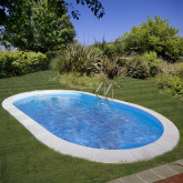 In-ground oval swimming pool 500x300cm x 150cm MADAGASCAR GRE