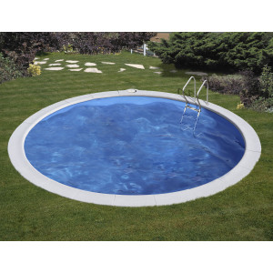 In-ground oval swimming pool Ø420cm x 150cm MADAGASCAR GRE