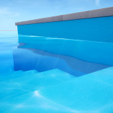 Pool membrane AQUASTONE Blue 165 cm wide CGT ALKOR