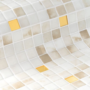 Ezarri glass pool mosaic, Gold series, colour Sponge Gold EZARRI