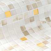 Ezarri glass pool mosaic, Gold series, colour Sponge Gold EZARRI