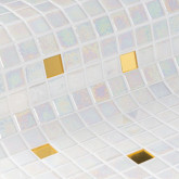 Ezarri glass pool mosaic, Gold series, colour Perla Gold EZARRI