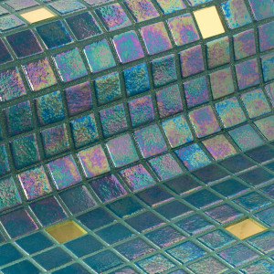Ezarri glass pool mosaic, Gold series, colour Jade Gold EZARRI