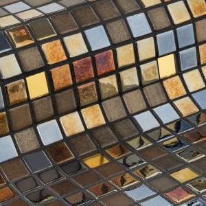 Ezarri glass pool mosaic, Gold series, colour Alexander Gold EZARRI