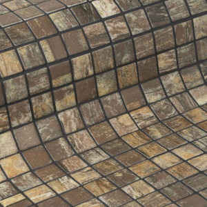 Ezarri glass pool mosaic, ZEN series, colour RUSTIC EZARRI
