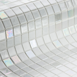 Ezarri glass pool mosaic, IRIDESCENT series, colour DIAMOND EZARRI