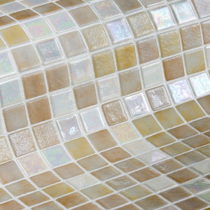 Ezarri glass pool mosaic, IRIDESCENT series, colour SAHARA EZARRI