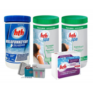 Zestaw startowy chemii basenowej 5w1 HTH