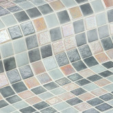 Ezarri glass pool mosaic, IRIDESCENT series, colour MOON EZARRI