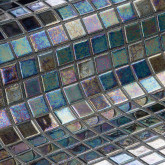 Ezarri glass pool mosaic, IRIDESCENT series, colour EBANO EZARRI