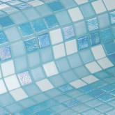 Ezarri glass pool mosaic, IRIDESCENT series, colour SKY EZARRI
