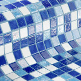 Ezarri glass pool mosaic, IRIDESCENT series, colour OASIS EZARRI